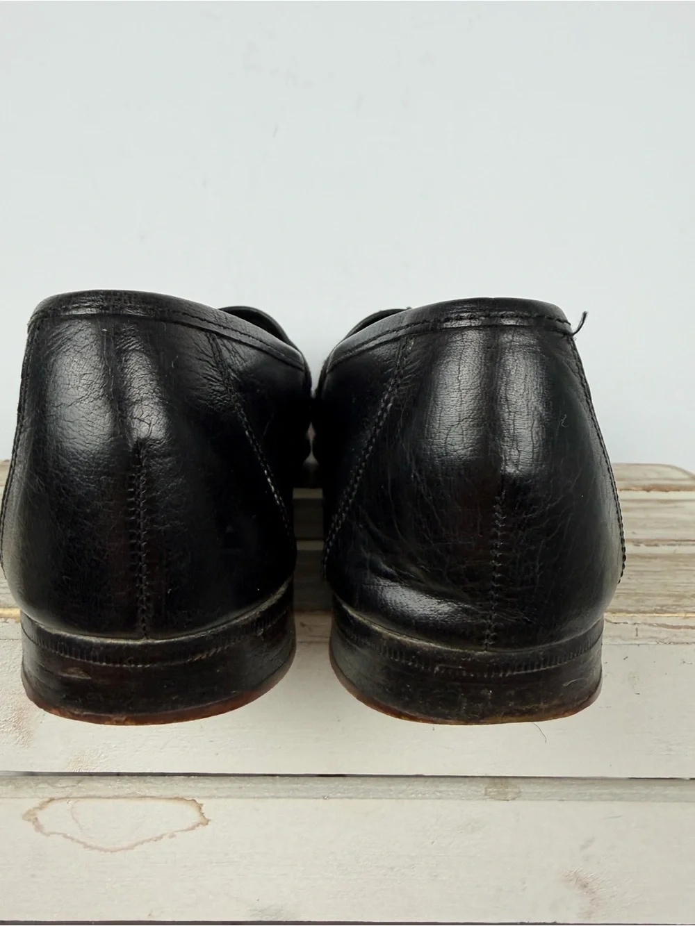 Cole Haan Woven black Leather Tassel Loafers men’s size 11 basket weave